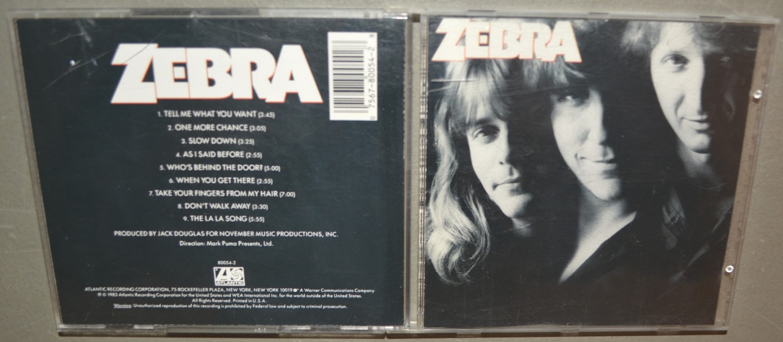 CD - Zebra - self-titled 1983 CD - Zebra - self-titled 1983