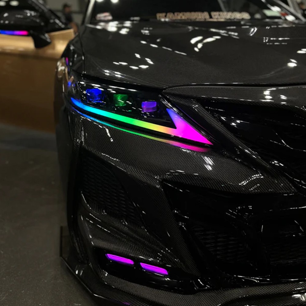 RGB Full LED Headlights For Toyota Camry 2018-2024 Rainbow Front Lamps Assembly RGB Full LED Headlights For Toyota Camry 2018-2024 Rainbow Front Lamps Assembly