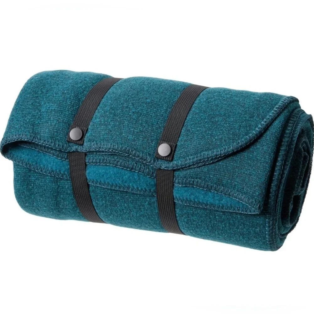 Smartwool Hudson Glamping Blanket teal blue NWT, Camping, Roll Up, Travel Throw