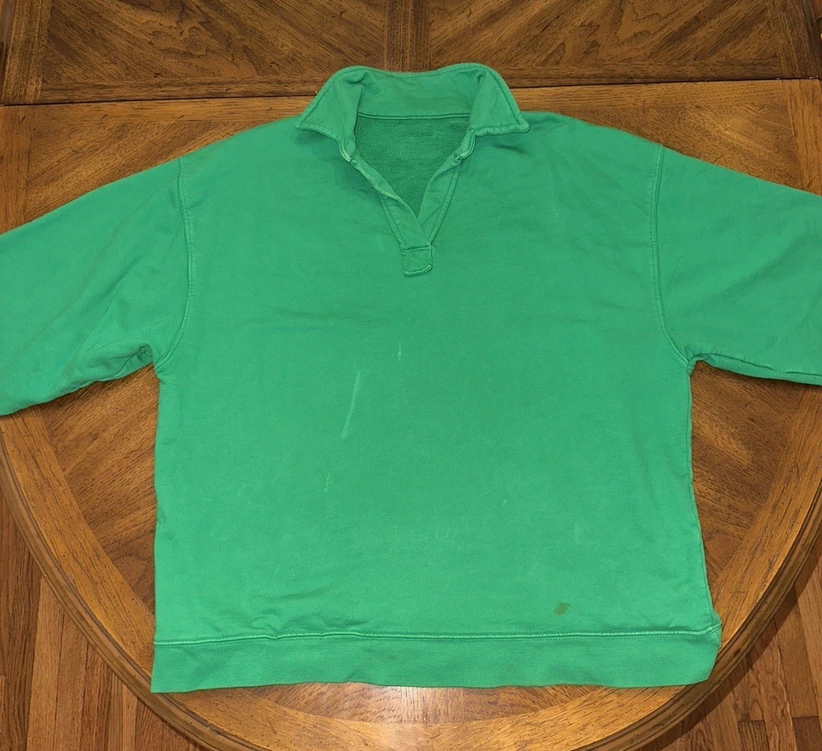 Daily Drills Green Cotton Pullover