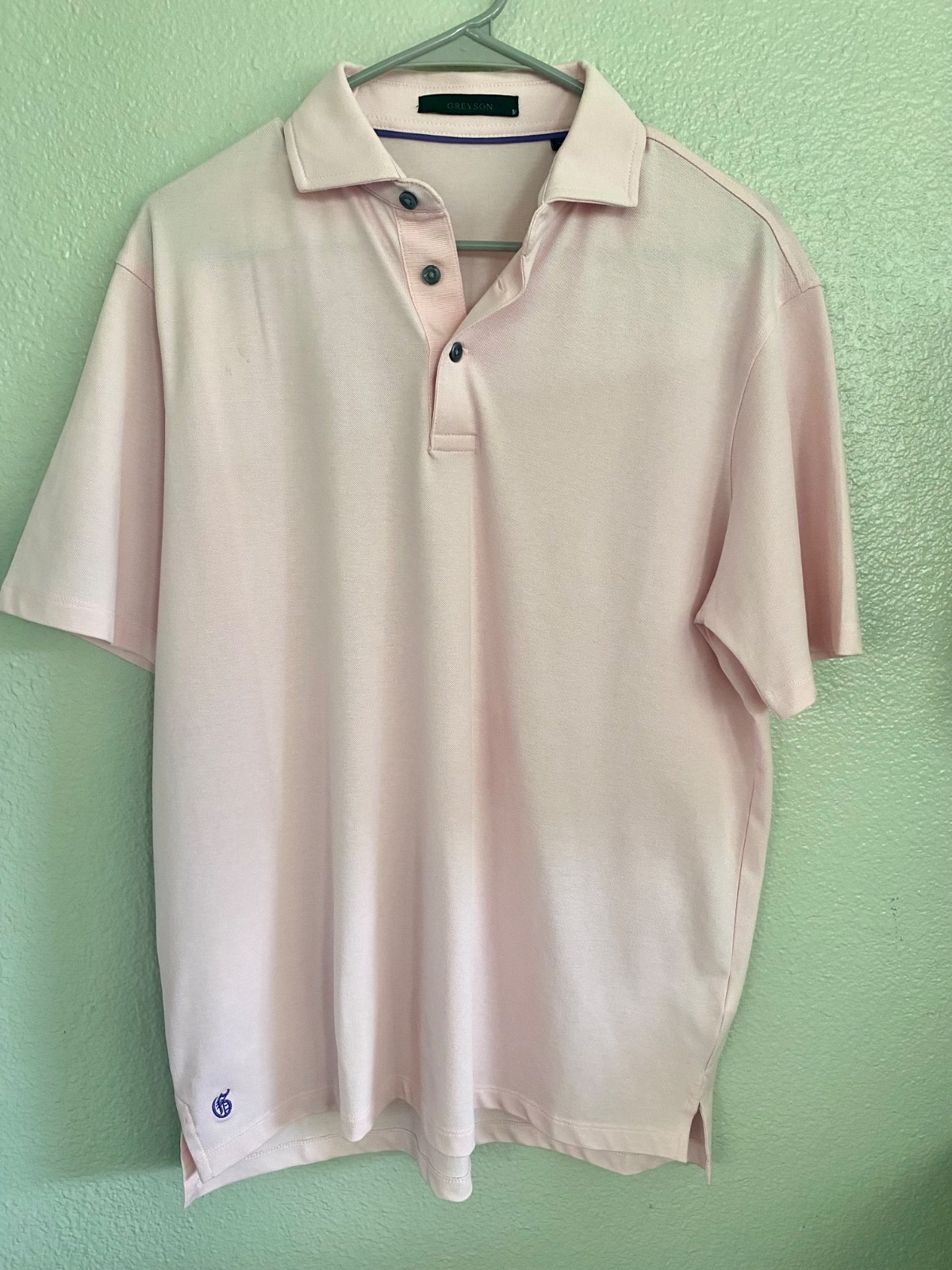 Greyson Clothiers Performance Polo – Soft Pink Size M Golfcore, Dadcore