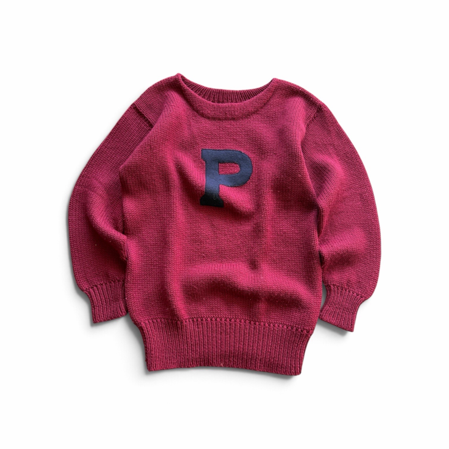 Vintage 1950s 1940s Pearson pennsylvania  Wool Sweater Burgundy Men\'s Size M