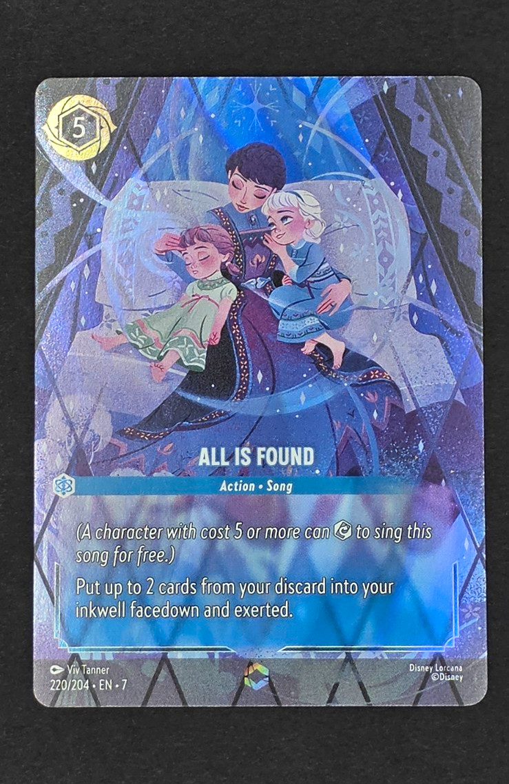 Disney Lorcana All Is Found Enchanted 220/204 Archazia’s Island Frozen Disney Lorcana All Is Found Enchanted 220/204 Archazia’s Island Frozen