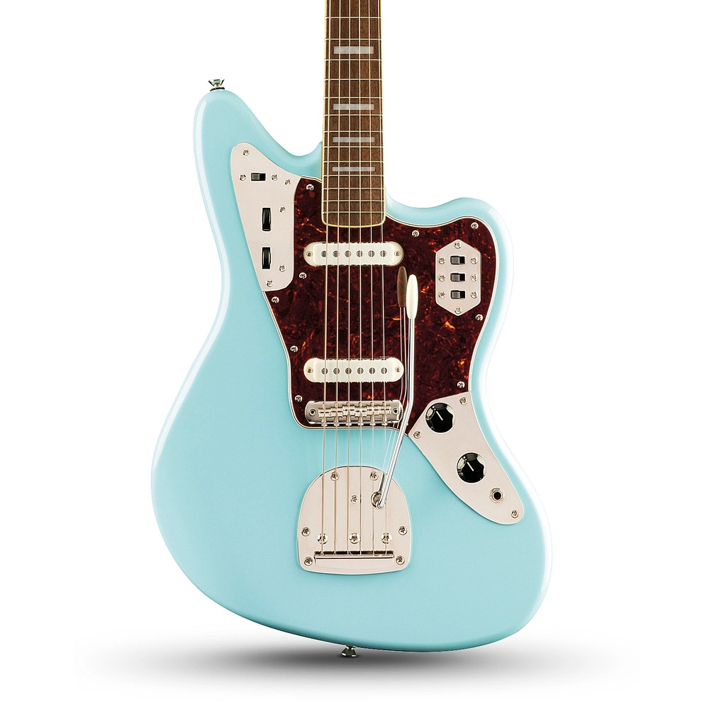 Squier Classic Vibe \'70s Jaguar Limited Edition Electric Guitar Daphne Blue