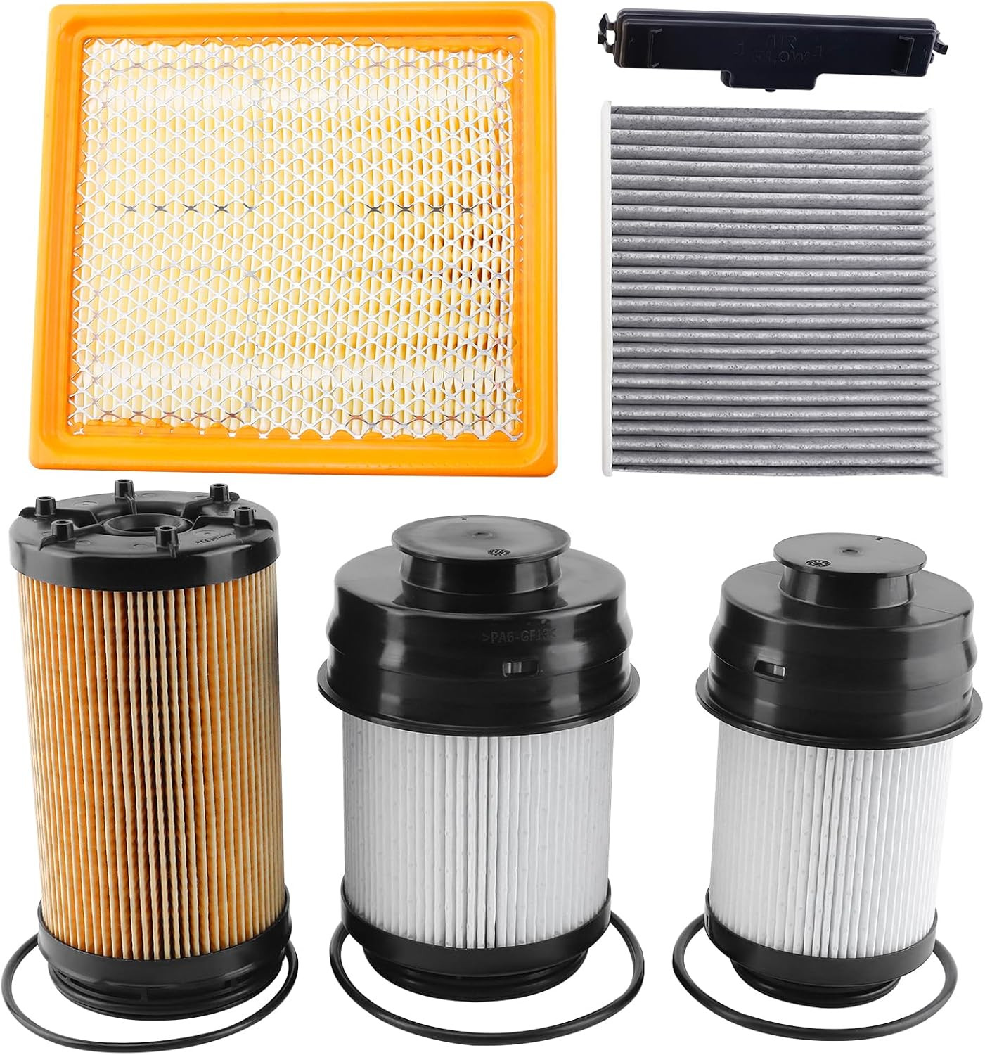 5Pcs Filter Kit for 2025-2026 6.7L Cummins Ram 2500 3500 4500 5500
