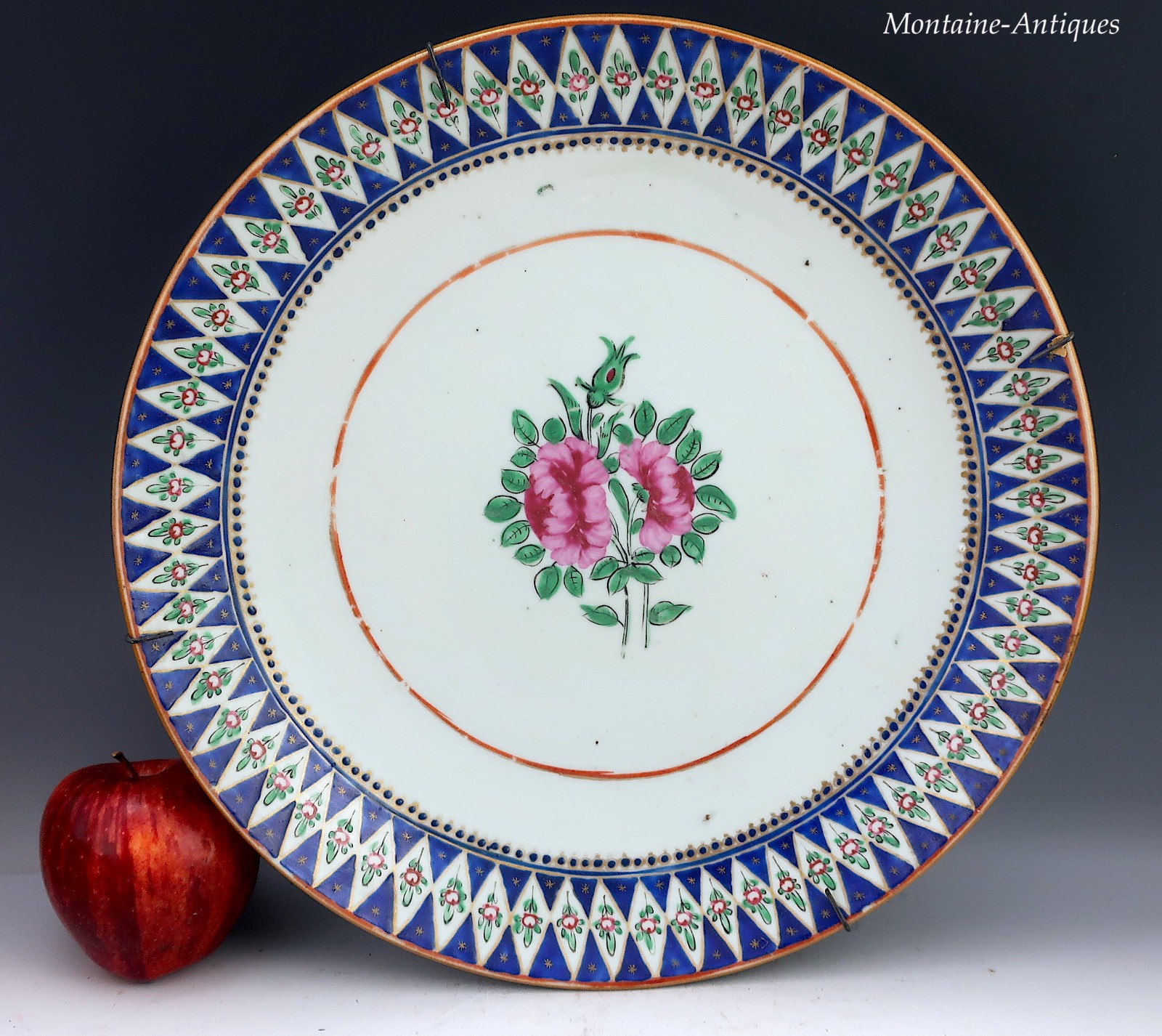 Chinese Export Famille Rose Charger 18th cent Chinese Export Famille Rose Charger 18th cent