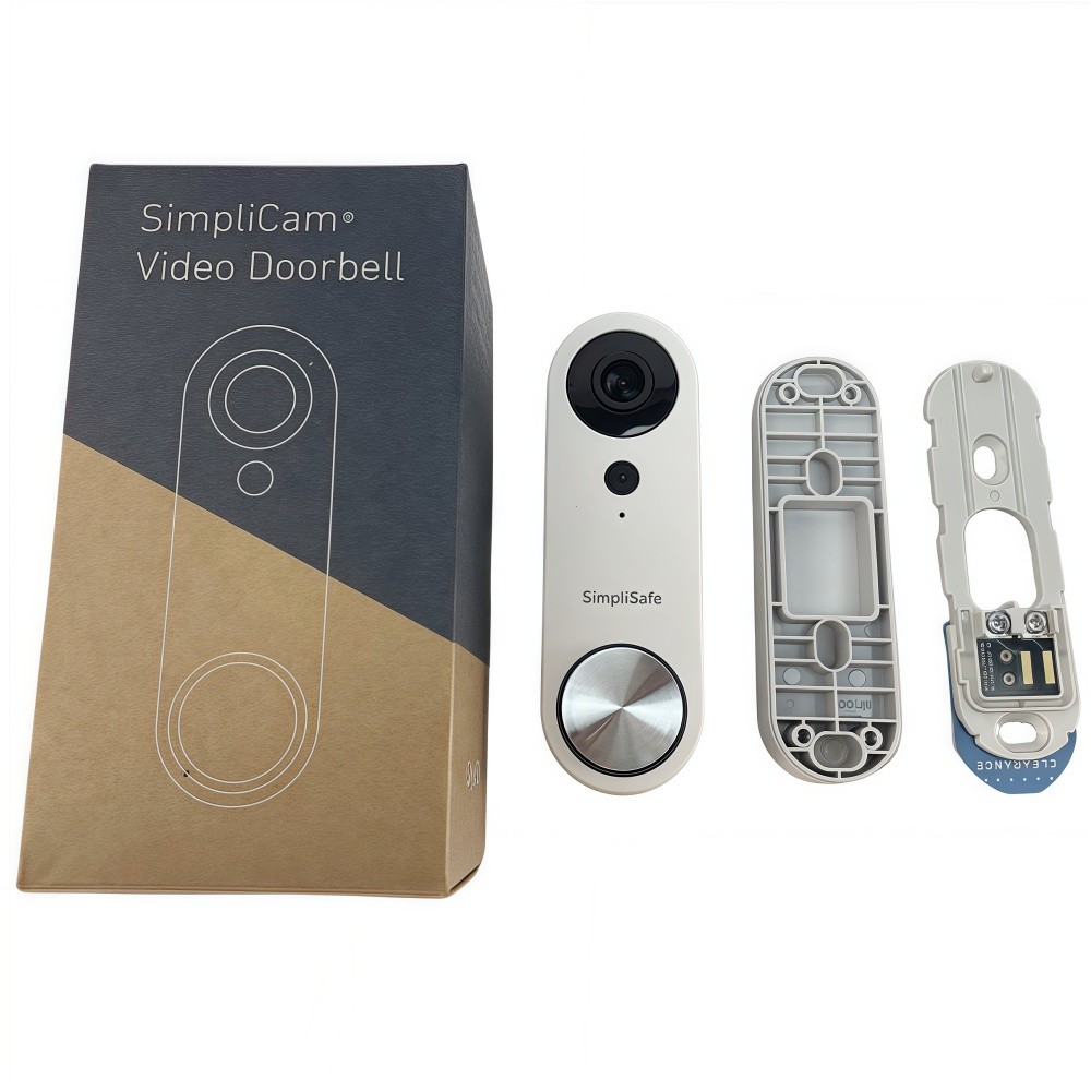 SimpliSafe Wired Wi-Fi video Doorbell Pro 1080p HD Smart security Camera White SimpliSafe Wired Wi-Fi video Doorbell Pro 1080p HD Smart security Camera White