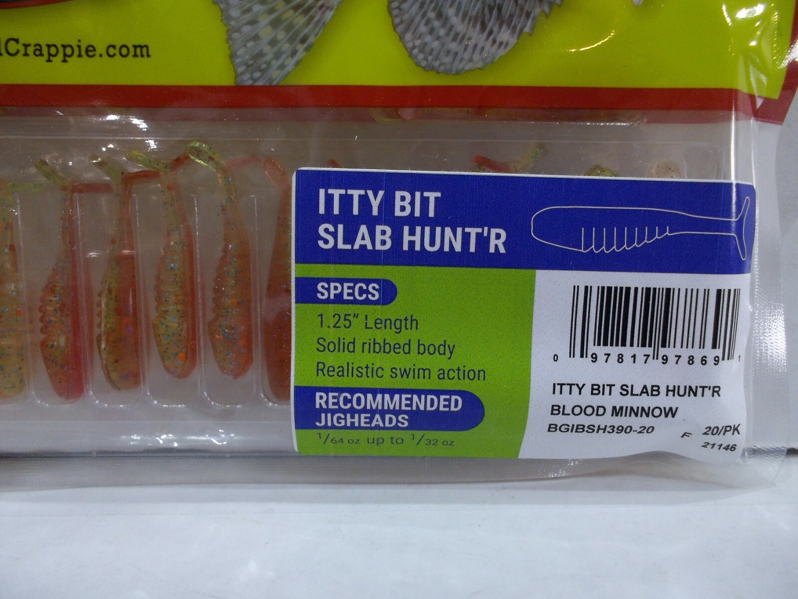 Bobby Garland Crappie Baits Itty Bit Slab Hunter 1.25\