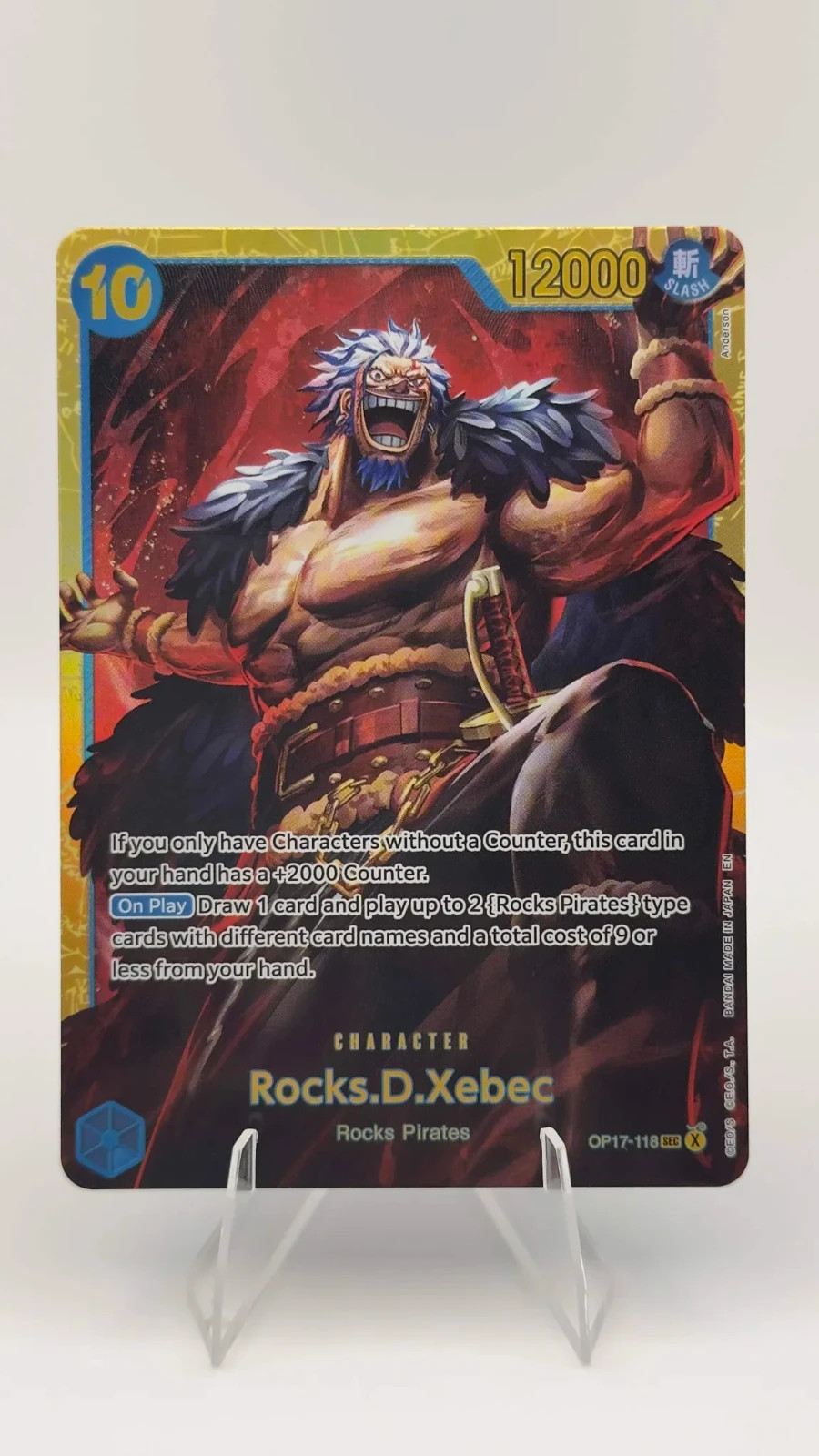 One Piece TCG Rocks.D.Xebec OP17-118 SEC NM