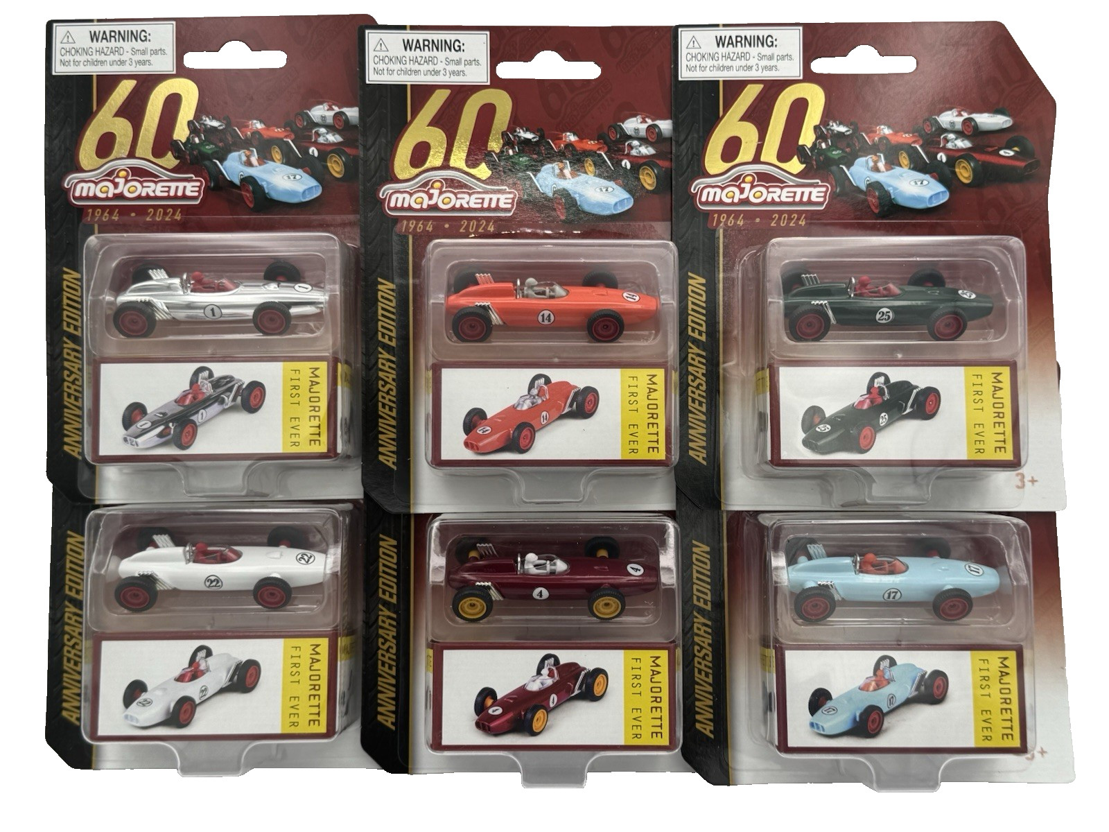 Majorette 2024 Anniversary Edition 1964-2024 First Ever Full Set Of 6 1:64 Scale