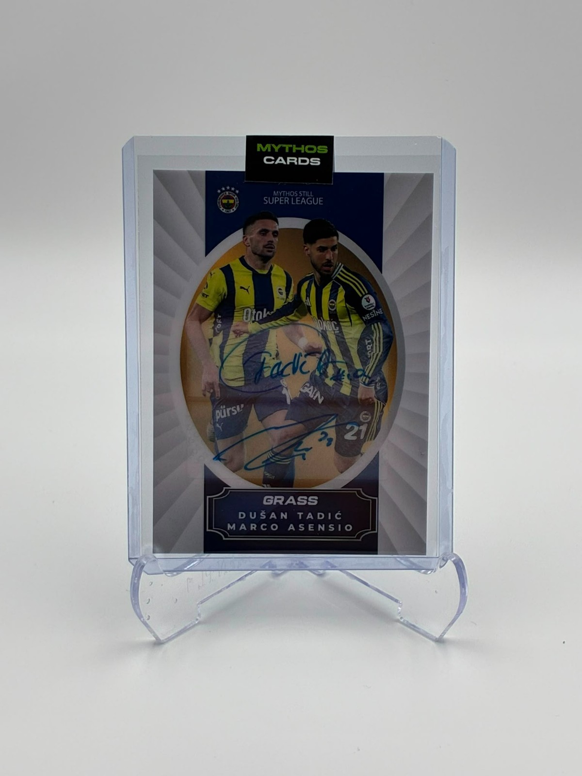 Mythos Card Dusan Tadic Marco Asensio Duel Autograph /5 Fenerbahce Legends Mythos Card Dusan Tadic Marco Asensio Duel Autograph /5 Fenerbahce Legends