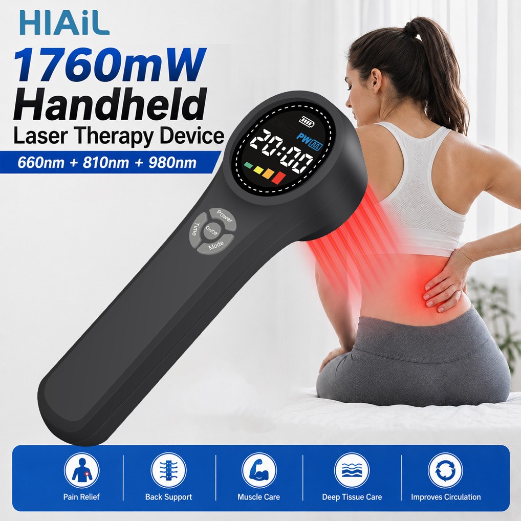 Medical Red Light Laser Therapy for Pain Relief Tissue Repair 1760mW 24 Diodes