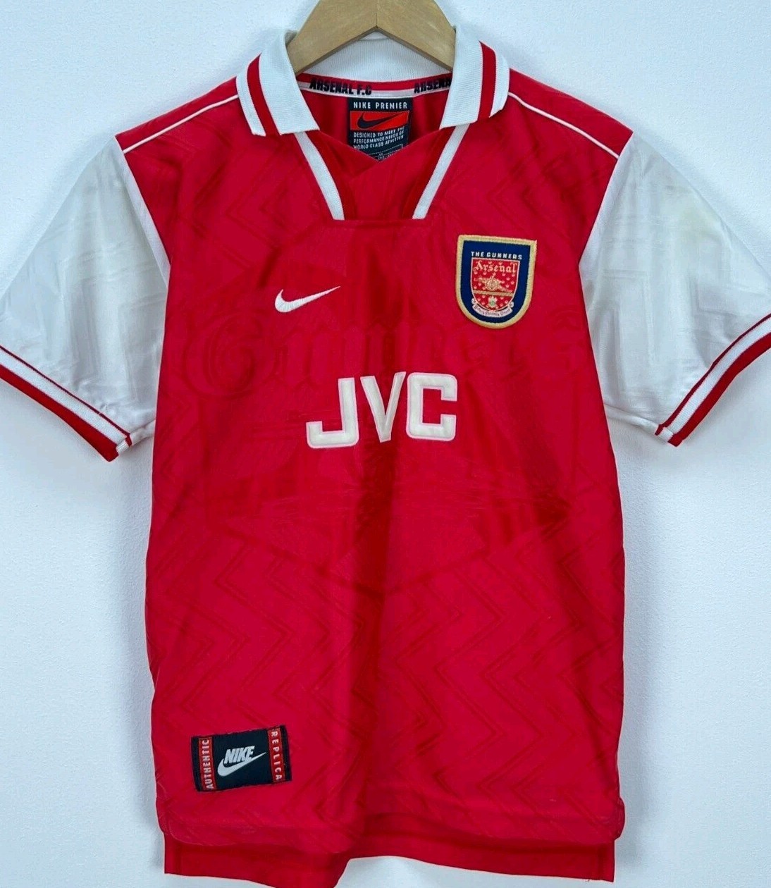 Arsenal London 1996/98 Home Football Shirt Soccer Jersey Size Boys 140-152cm