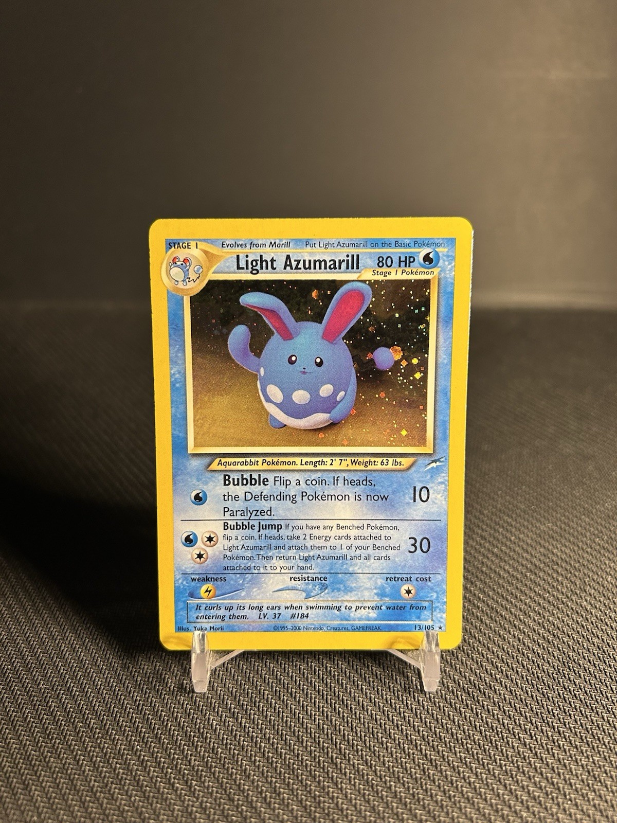 Pokémon TCG Light Azumarill 13/105 Neo Destiny Holo LP Pokémon TCG Light Azumarill 13/105 Neo Destiny Holo LP