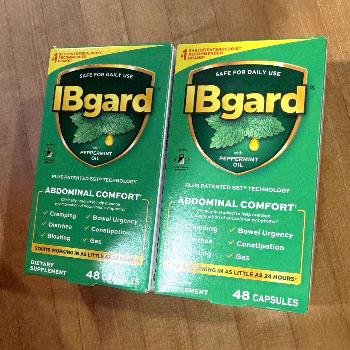 2x IBgard with Peppermint Oil IBS Abdominal Comfort Capsules 96ct  Exp 06/2027
