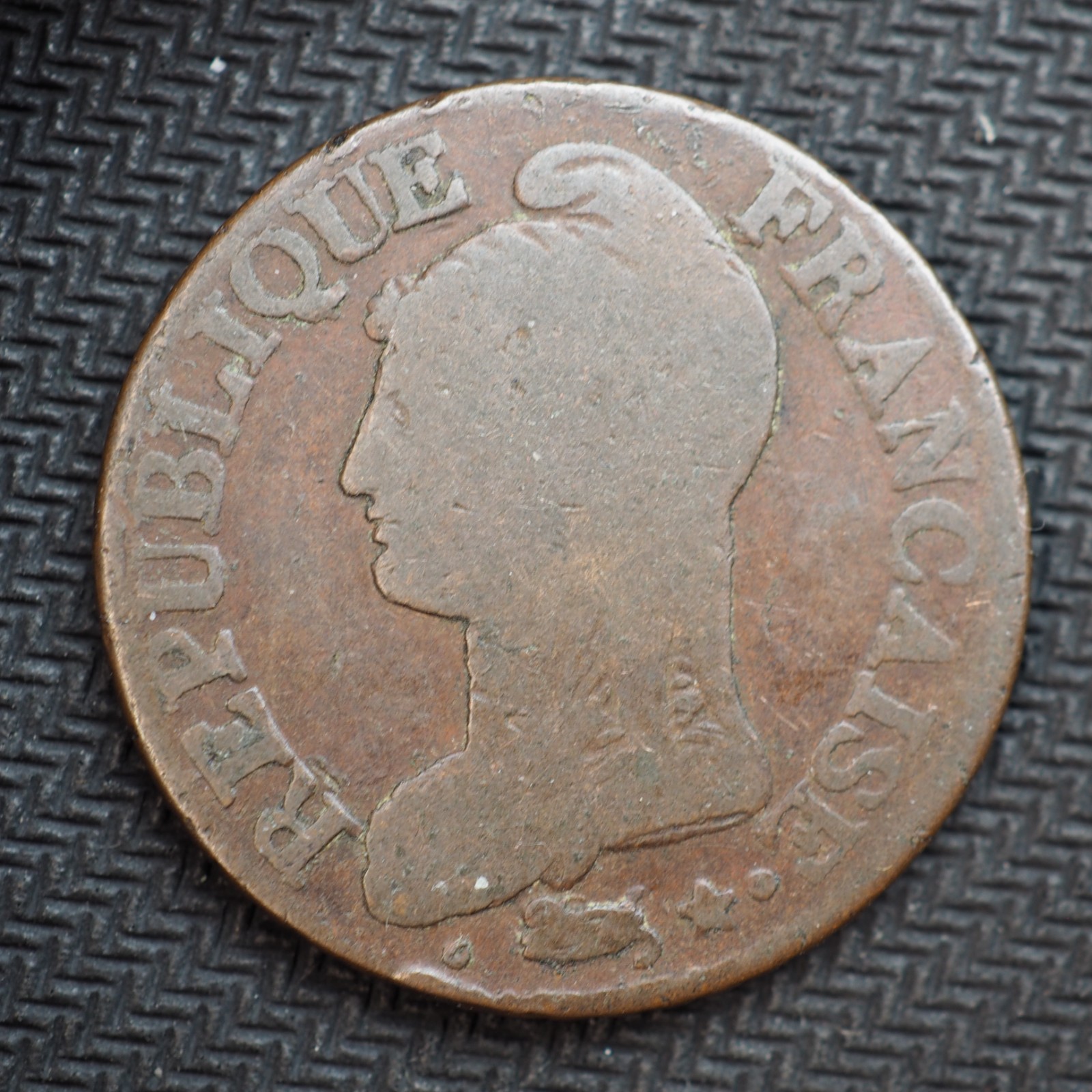 1796-7  W  LAN 5 FRANCE 5 CENTIMES  * GRADE  F*   C5446