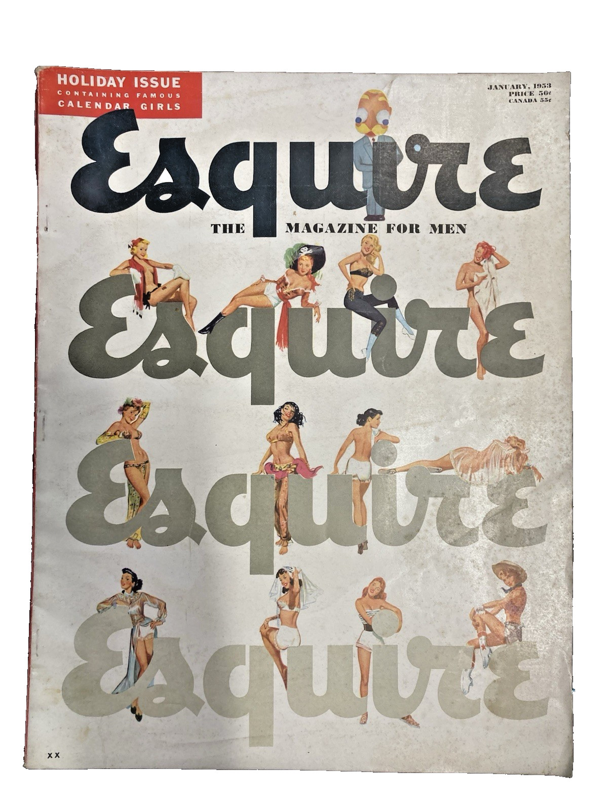 Esquire Magazine January 1953 – Vintage Men’s Lifestyle & Culture – Mid-Century