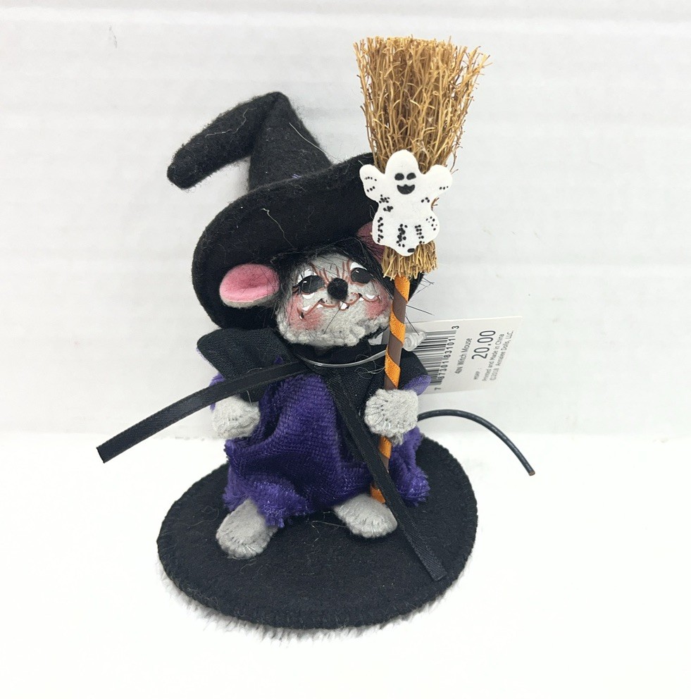 Annalee Dolls Halloween Witch Mouse 4in Handpainted Felt Figure Annalee Dolls Halloween Witch Mouse 4in Handpainted Felt Figure