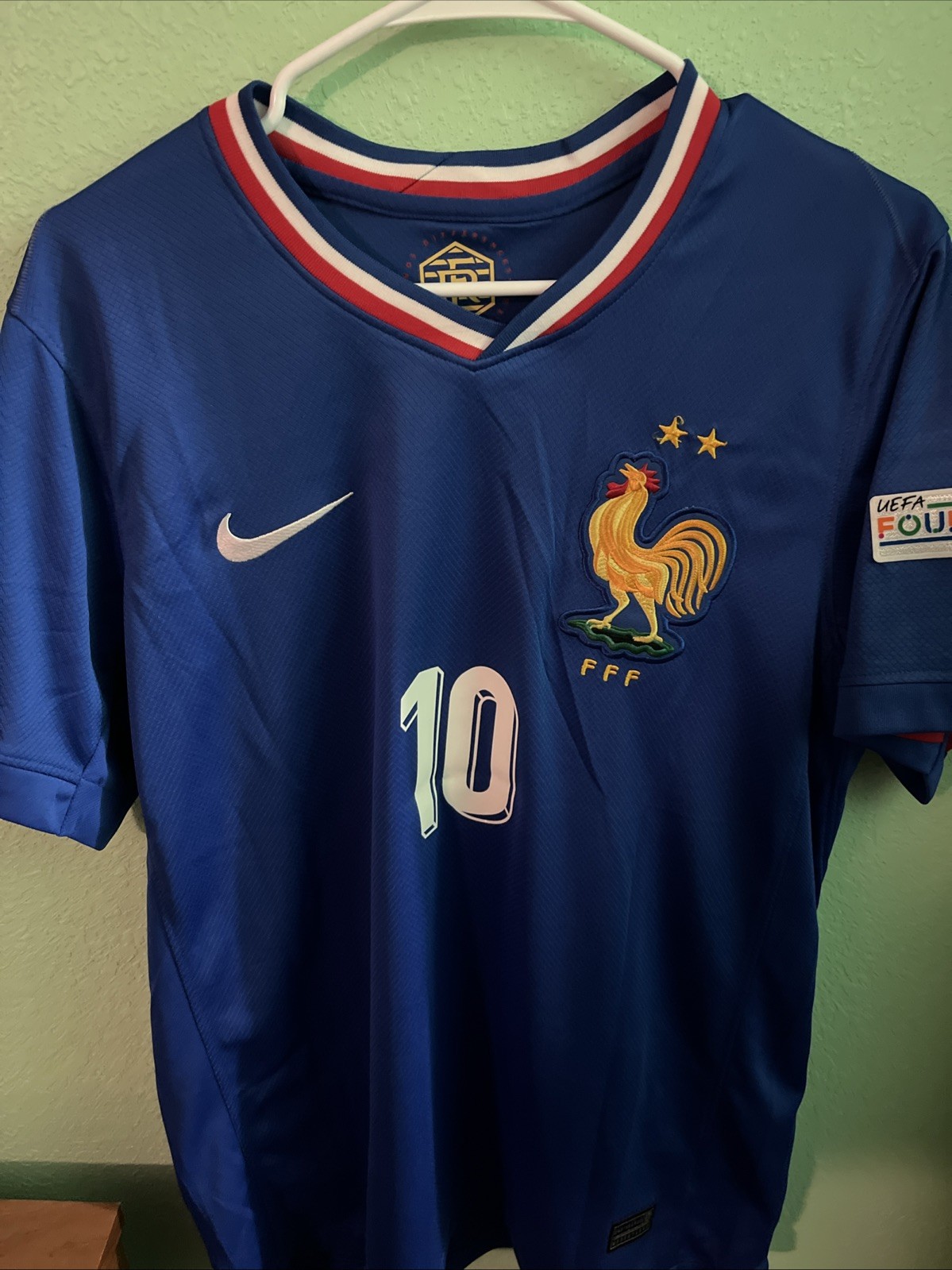 France Mbappe #10 UEFA Euro 2024 Jersey Size Large