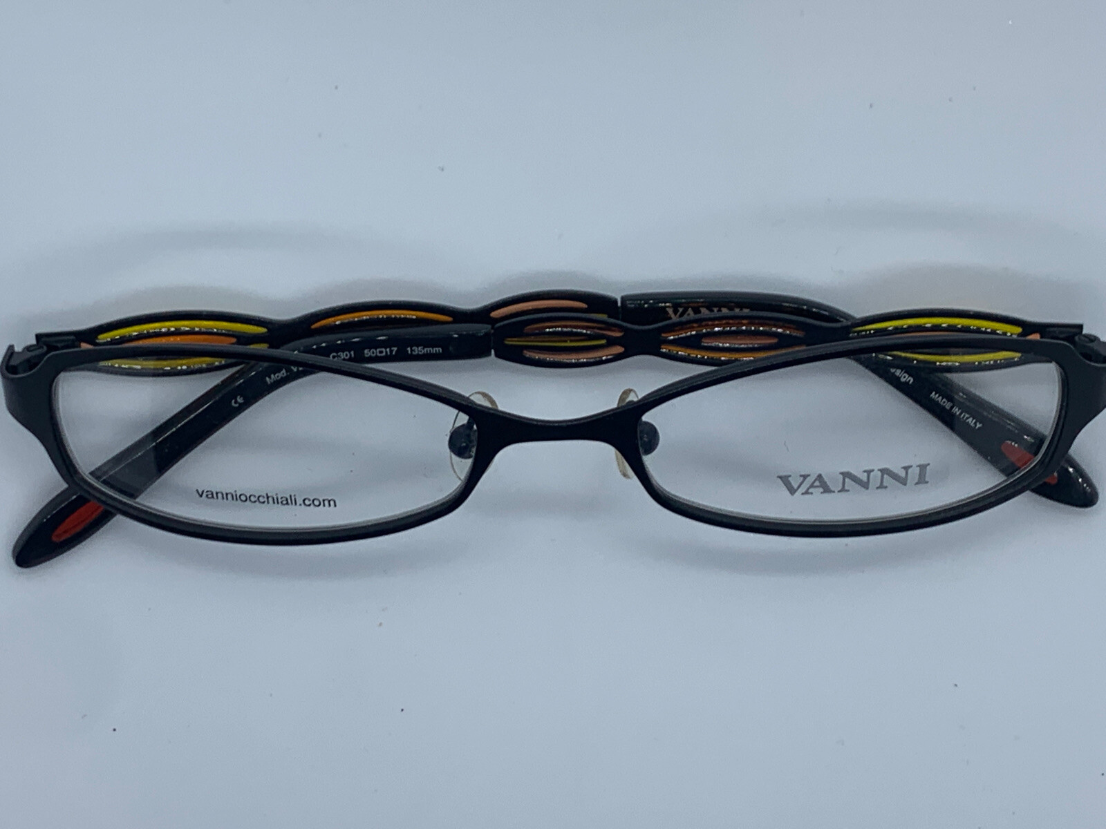 NEW VANNI OCCHIALI V9501 C306 BLACK COLORED TEMPLES METAL 50/17/135 MM LADIES NEW VANNI OCCHIALI V9501 C306 BLACK COLORED TEMPLES METAL 50/17/135 MM LADIES