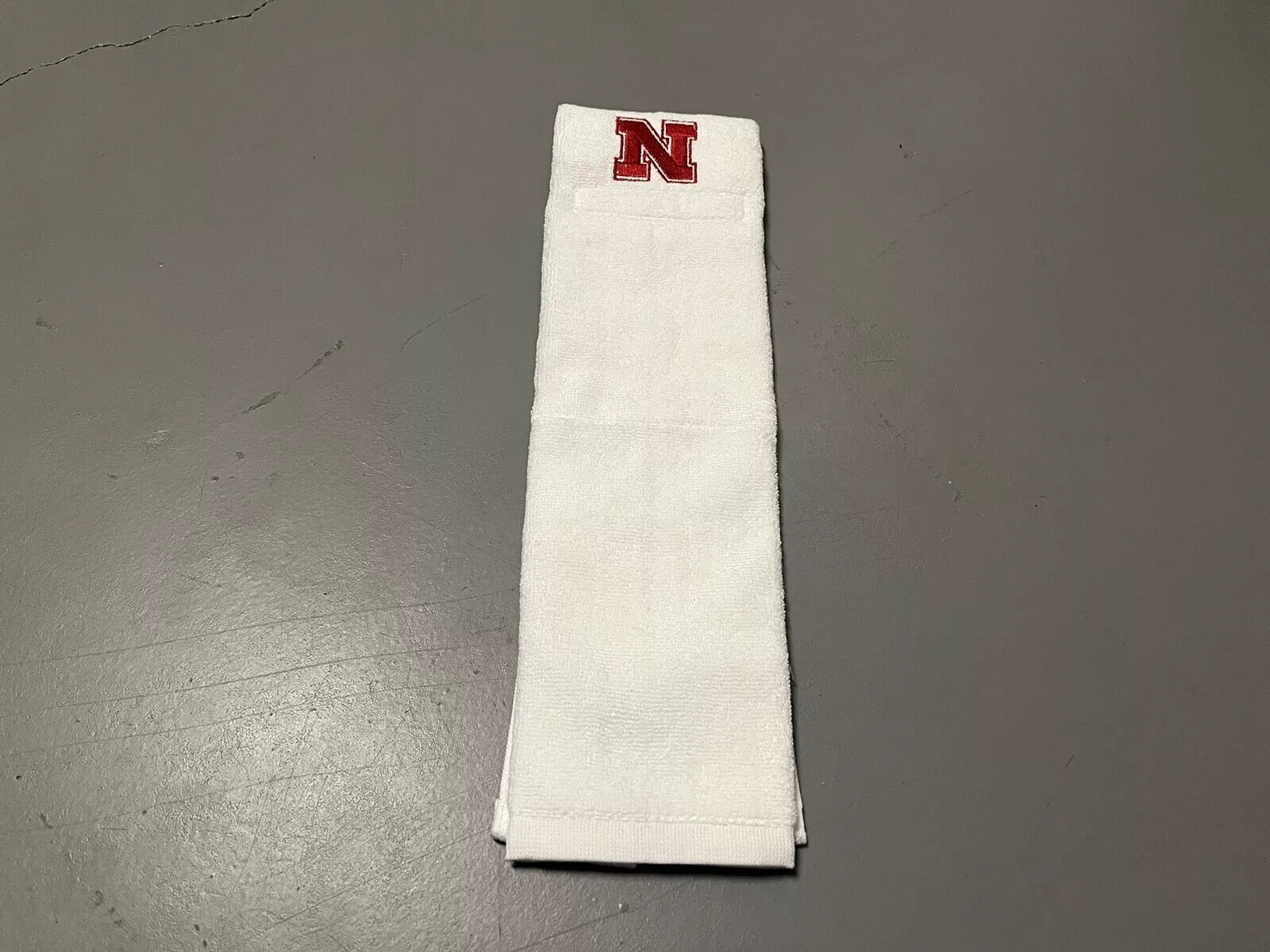 Nebraska Cornhuskers Team Issued White Player Exclusive Game Towel Football