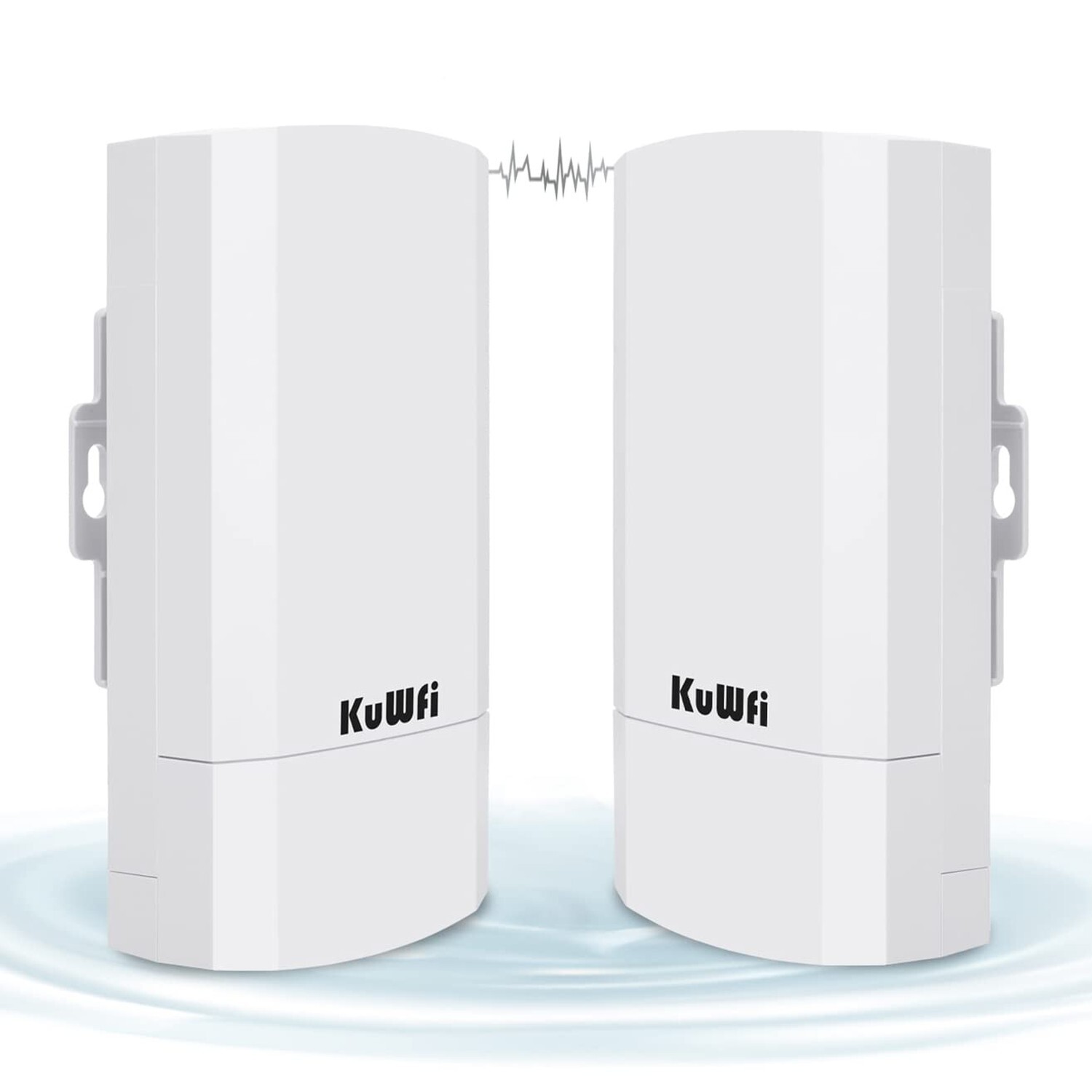 KuWFi 2-Pack 300Mbps Wireless Bridge, Outdoor CPE WiFi Kit Point to Point Wir... KuWFi 2-Pack 300Mbps Wireless Bridge, Outdoor CPE WiFi Kit Point to Point Wir...