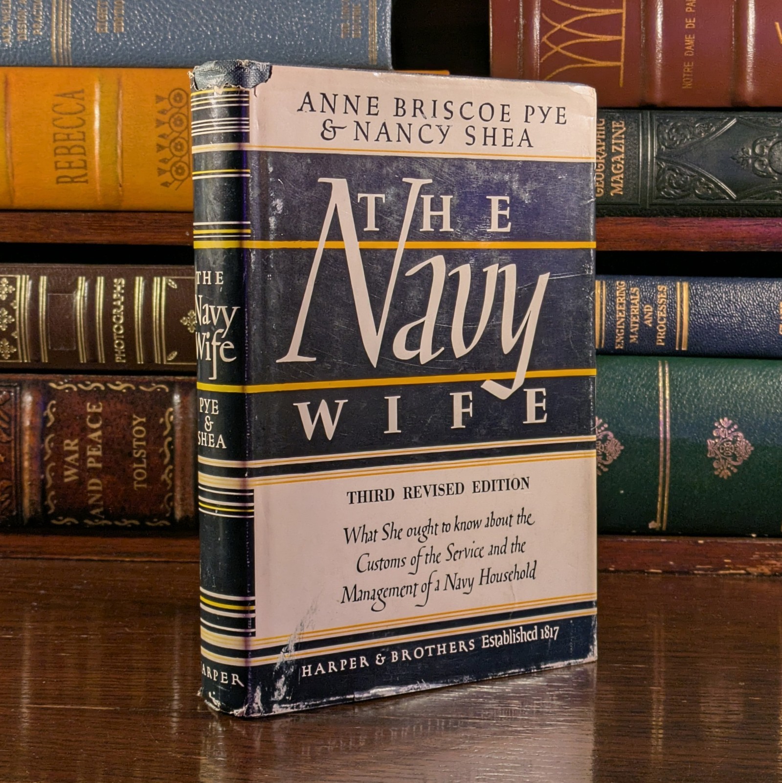 1955 THE NAVY WIFE Hardcover Book w/ Dust Jacket - 3rd Revised Edition
