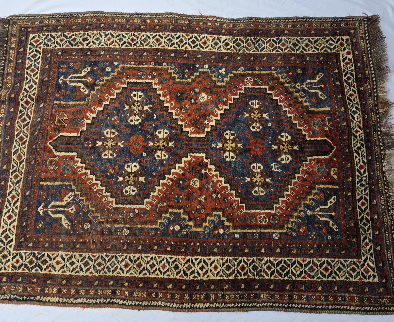 c. 1900's Antique Qashqai (Kashkai) Tribal Handmade Rug 65