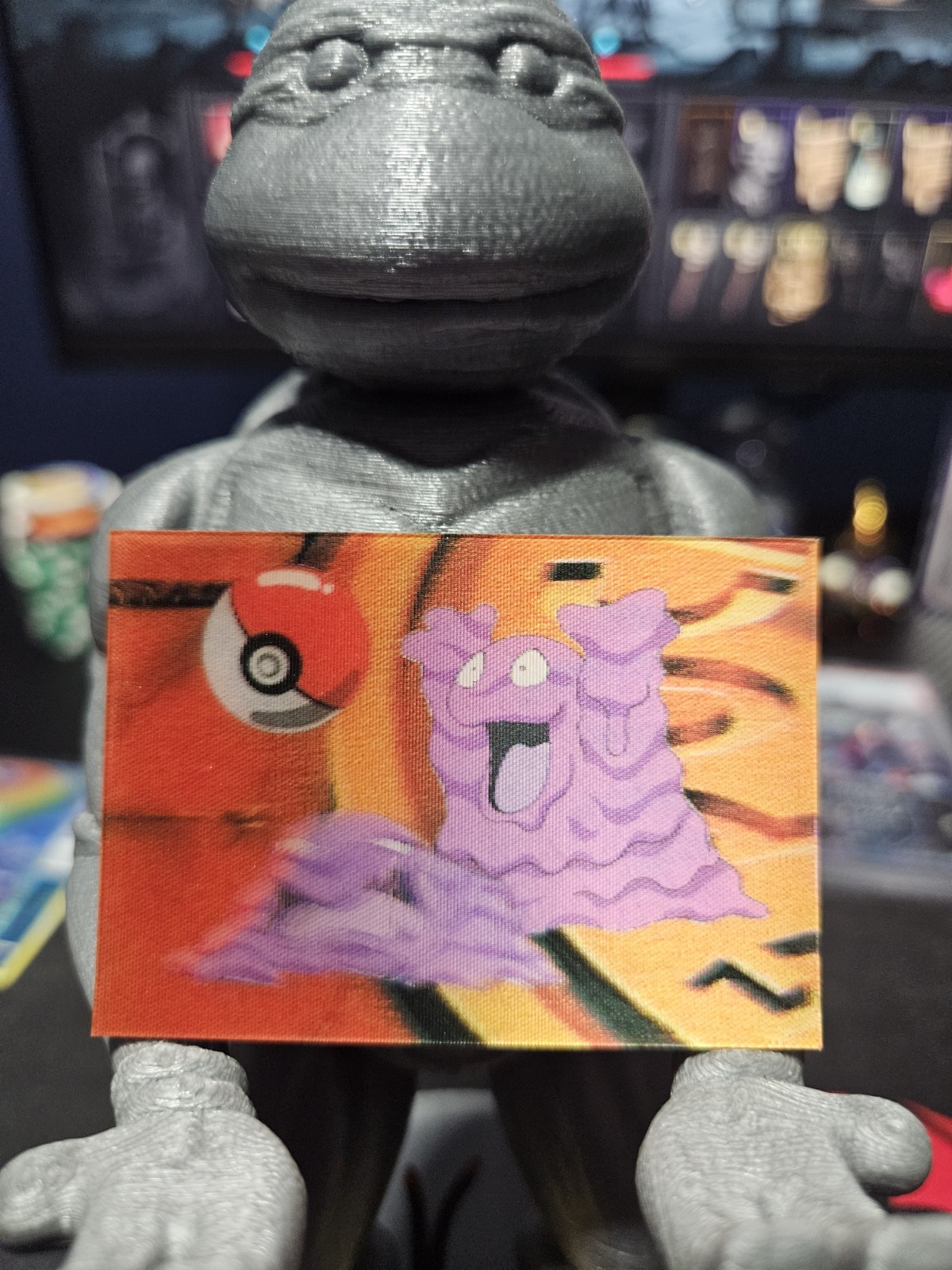 Pokemon Vintage Japanese Meiji 3D Lenticular Card Grimer Muk EX