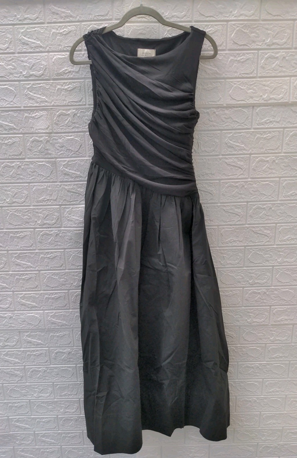 New Dissh Alexandra Black Hybrid Midi Dress Size 10 New Dissh Alexandra Black Hybrid Midi Dress Size 10