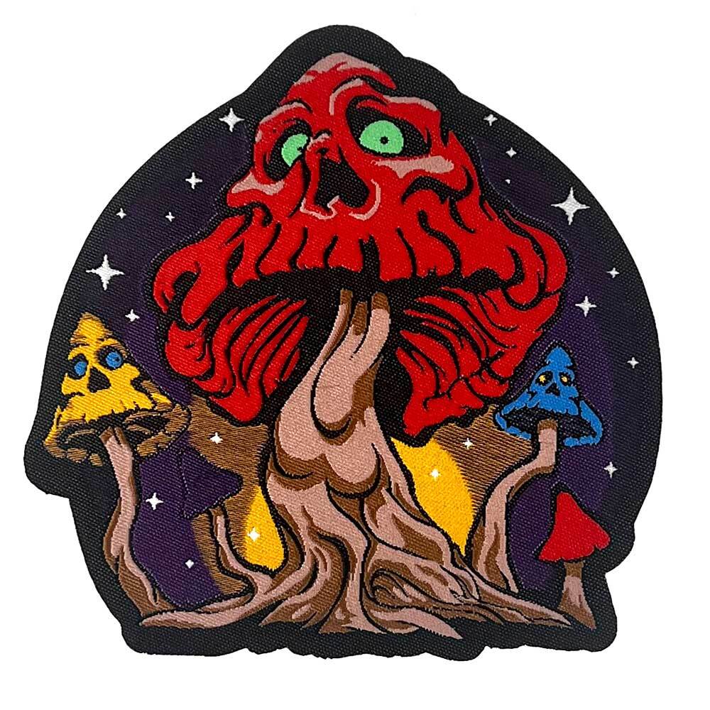 Skull Shroom - Woven Patch - 4\ Skull Shroom - Woven Patch - 4\