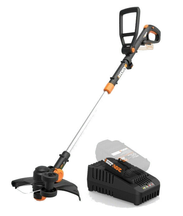 WORX WG170.2 GT Revolution 20V Cordless Grass Trimmer/Edger 60 Min Quick Charger
