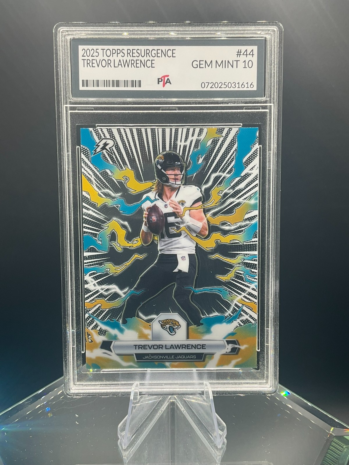 2025 Topps Resurgence Trevor Lawrence Jaguars Premium Chrome GEM MINT PTA 10🔥