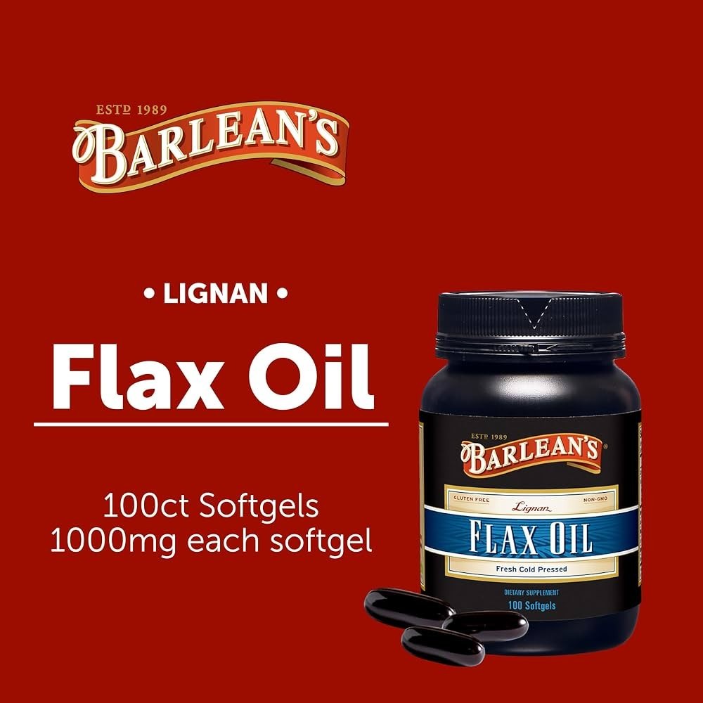 Barlean\'s Lignan Flax Oil 100 Softgels