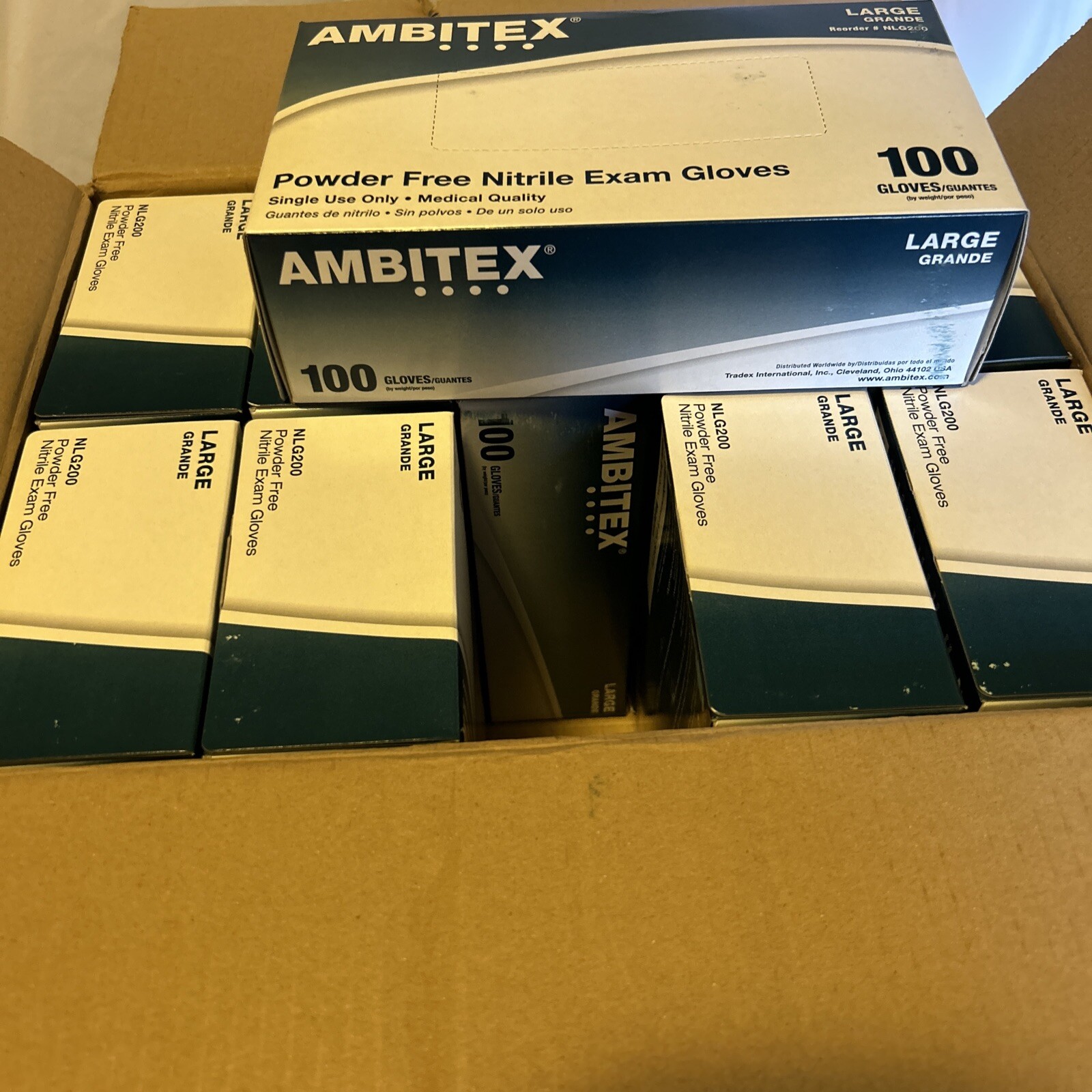 Ambitex NL G200 Nitrile Gloves, Size L - 1000 Piece