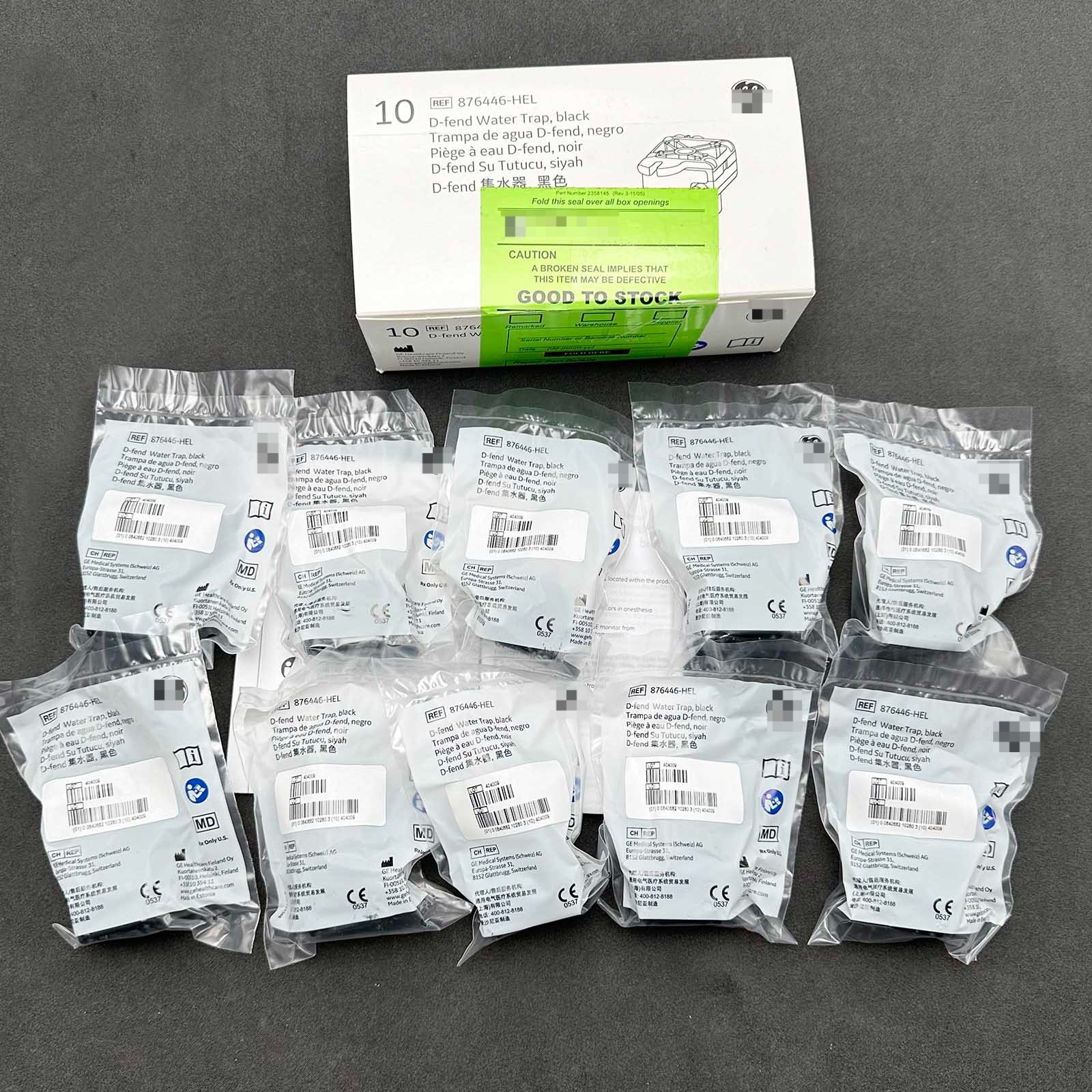 10Pcs/Box Brand New Water Trap 876446-HEL for GE Healthcare