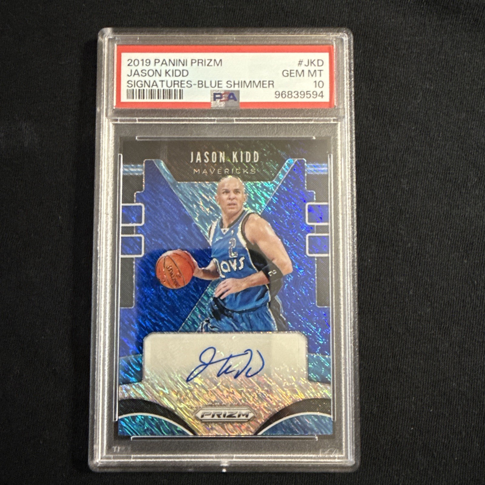 2019-20 Panini Prizm Signatures Jason Kidd #SG-JKD Auto Blue Shimmer Prizm 2019-20 Panini Prizm Signatures Jason Kidd #SG-JKD Auto Blue Shimmer Prizm