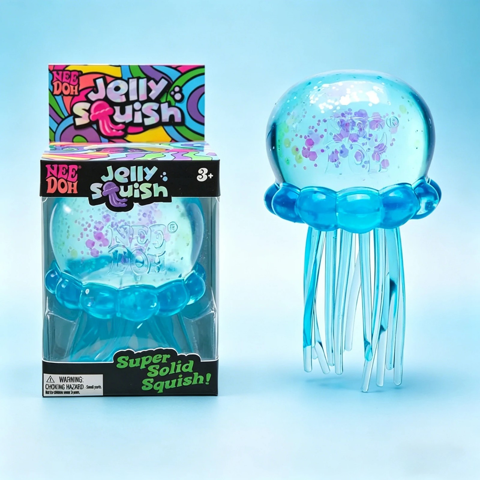 Squishy Jellyfish Slow Rise Sensory Toy, Nee.Doh Stress Relief Squeeze Toy Gift