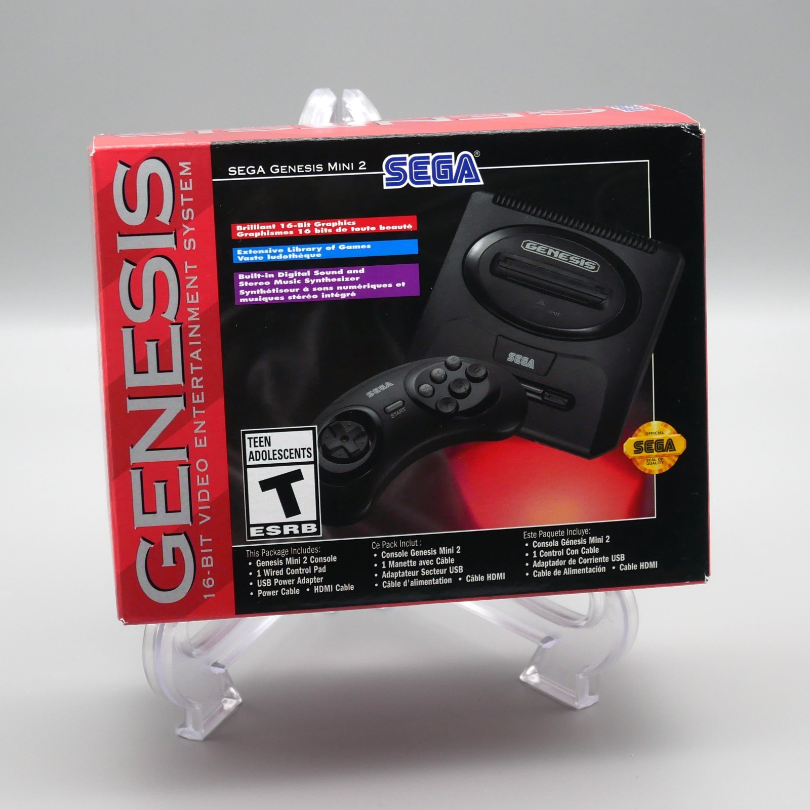 [ GEN ] NEW / UNOPENED - SEGA GENESIS 2 MINI - 60 Games - MK-16310 NTSC U/C