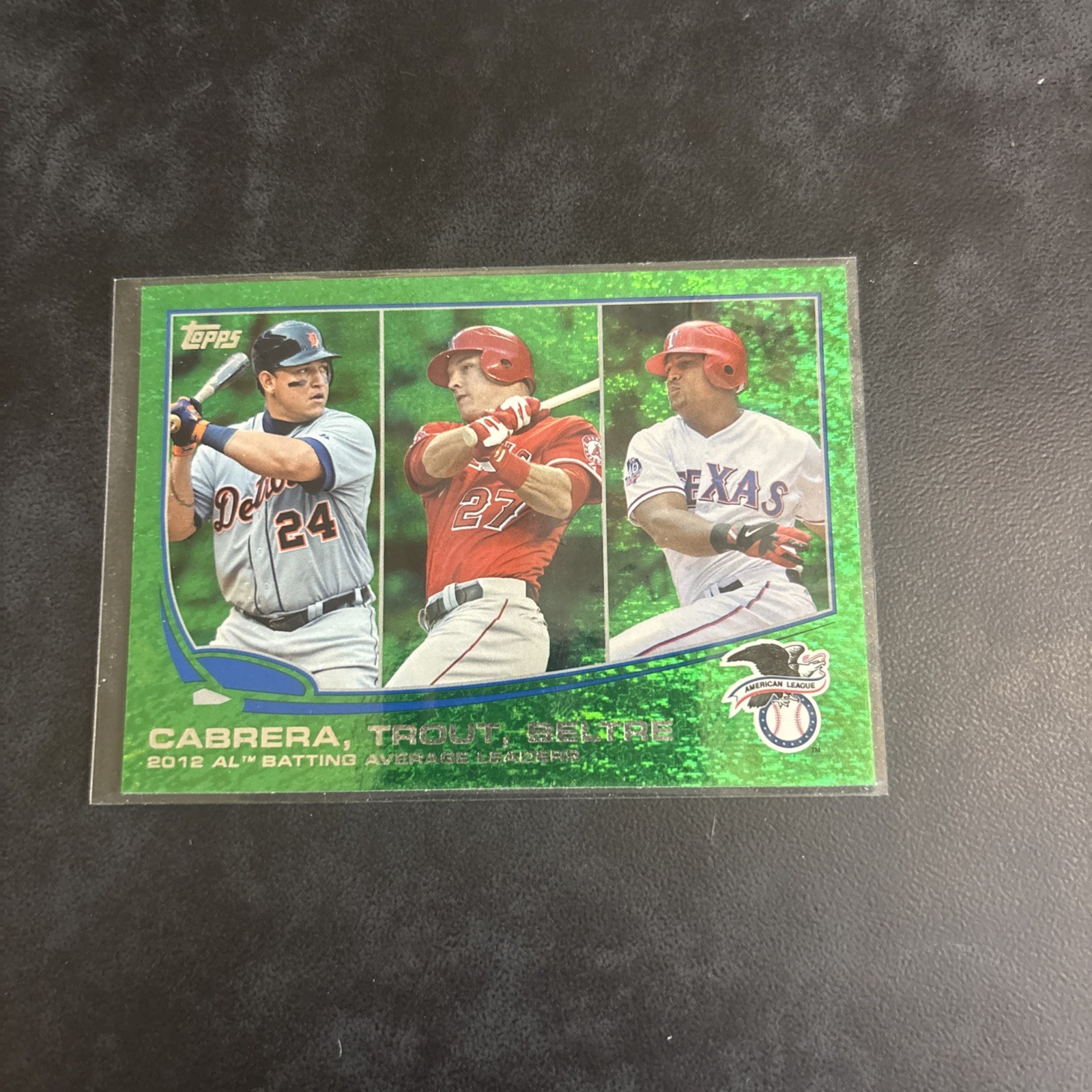 2013 Topps - Mike Trout, Miguel Cabrera, Adrian Beltre #294 Emerald Foil