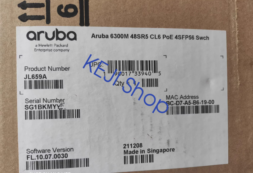 1PCS NEW Aruba JL659A switch Fast shipping Via DHL/FedEX