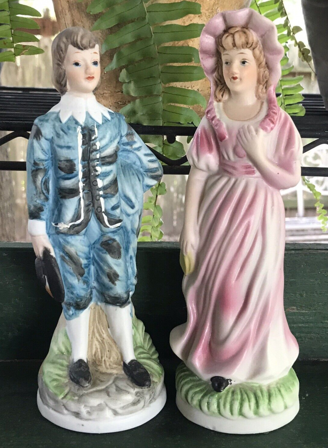 Vintage UCGC 'Pinkie' and 'Blue Boy' Porcelain Figurines (2) Taiwan