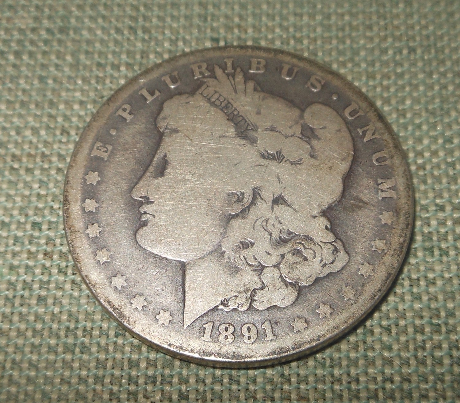 1891 O Morgan Dollar