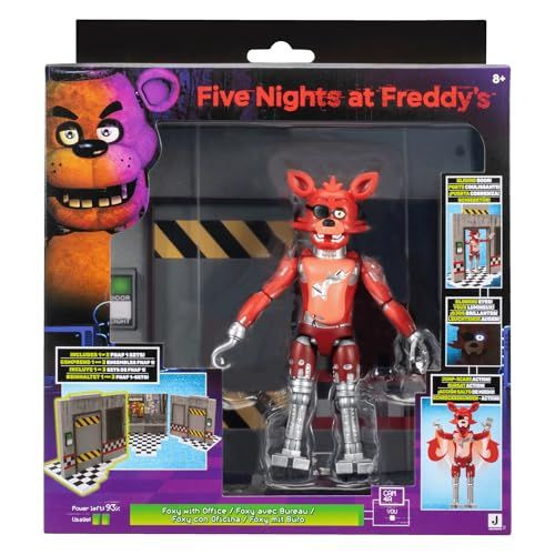 Jazwares Five Nights at Freddy’s Classic Foxy Office Set - 5-Inch...