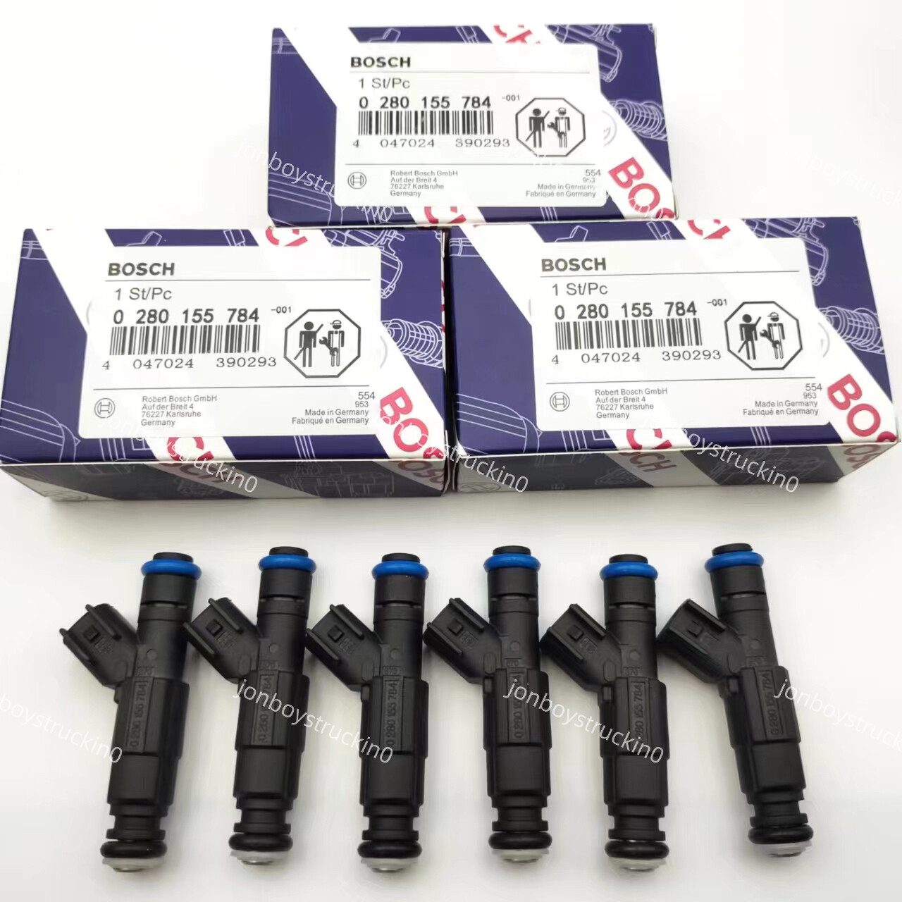 6pcs Original 4-Hole OEM Bosch Fuel Injectors 0280155784 for Jeep 1999-2004 4.0L