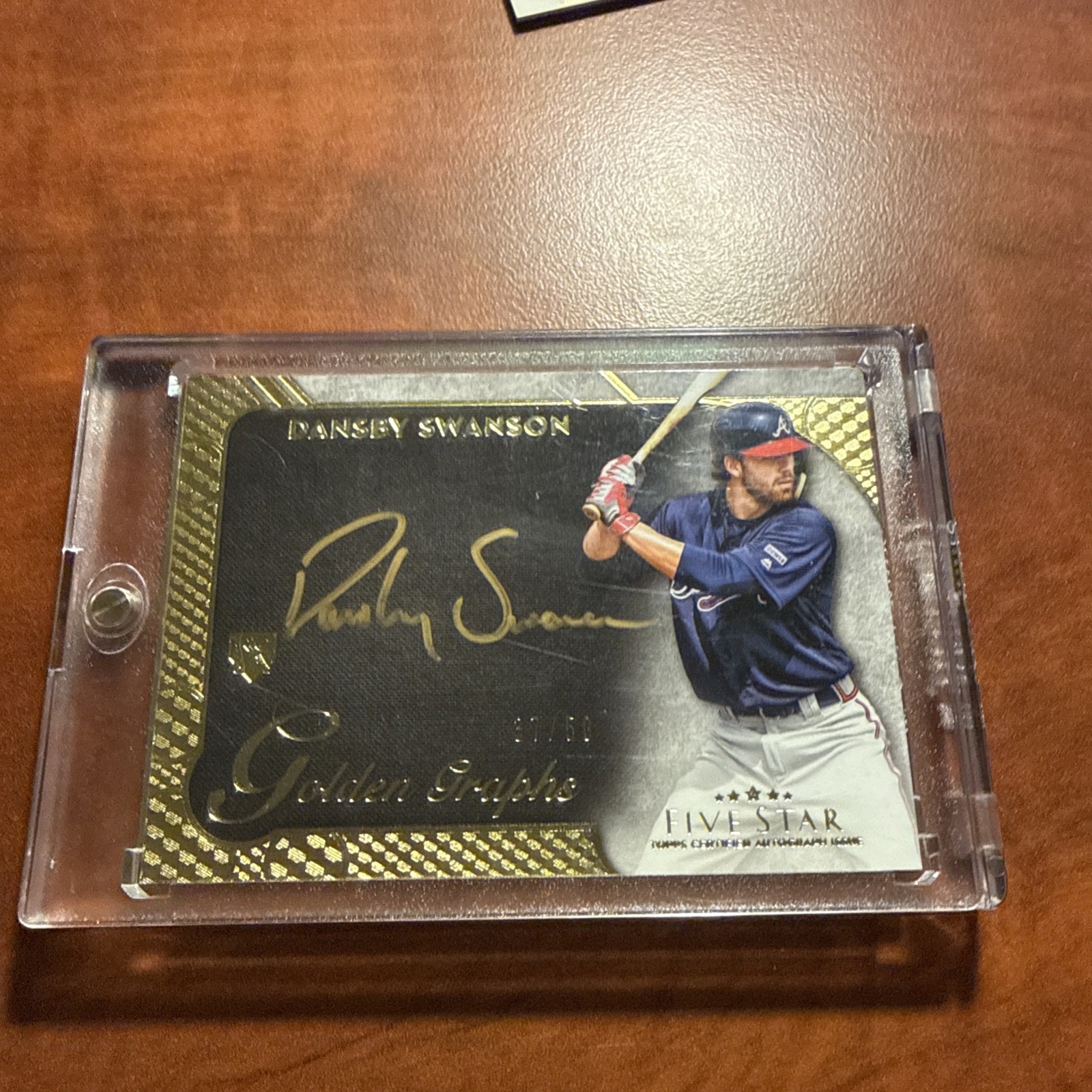 2017 Topps Five Star - Golden Graphs Dansby Swanson #GG-DS /50 (AU, RC)