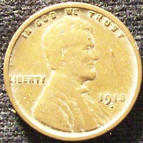 1918-S 1C BN Lincoln Cent 1918-S 1C BN Lincoln Cent