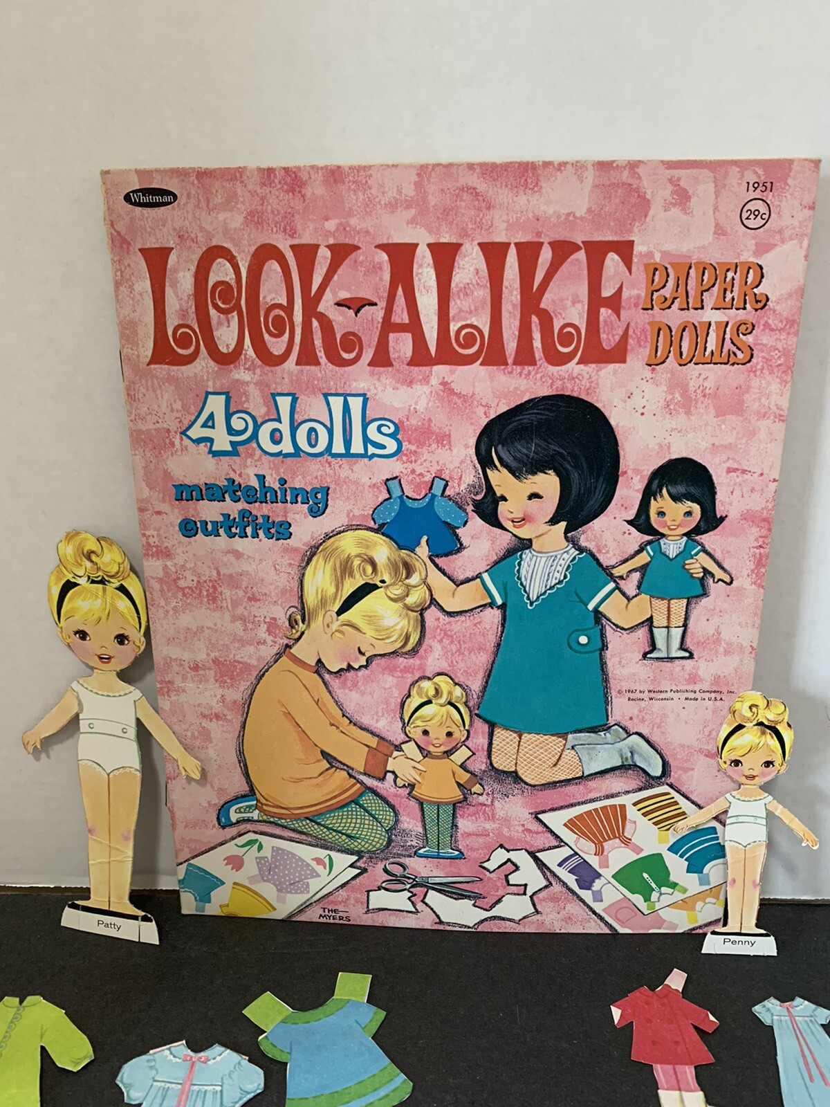 VTG 1967 Whitman (2 sets)Look-Alike & Robin& Rachel cutout Paper Dolls w/Clothes VTG 1967 Whitman (2 sets)Look-Alike & Robin& Rachel cutout Paper Dolls w/Clothes