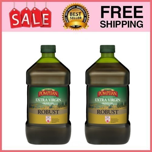 2 Pack Pompeian Robust Extra Virgin Olive Oil - 101 fl oz/ Pk