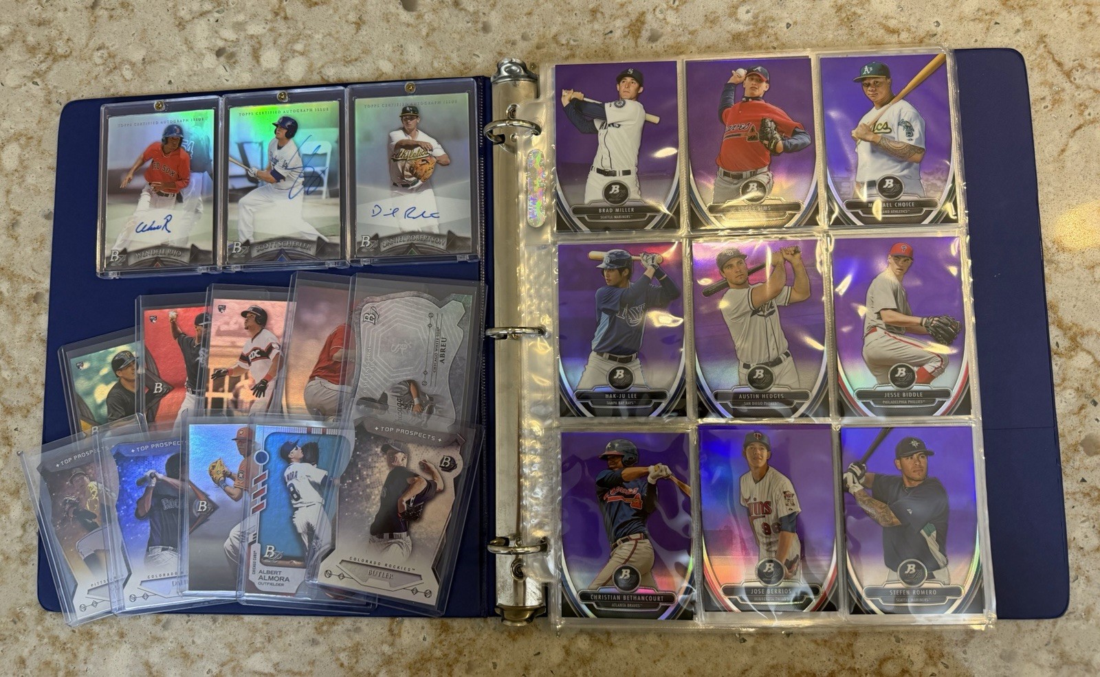 80+ MLB 2013-14 Bowman Platinum Binder Lot Rookie Autos Inserts Parallels Chrome